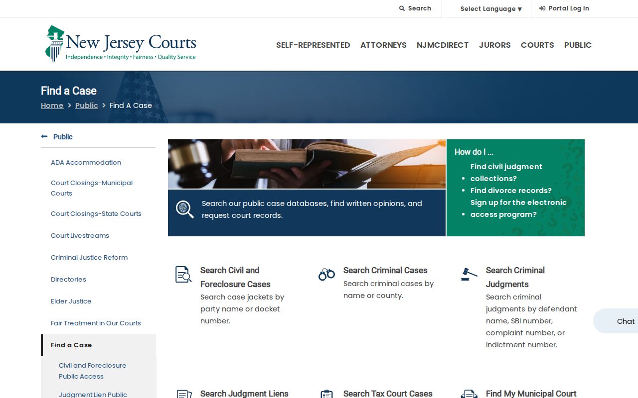 Rahway residents directory New Jersey public court case search